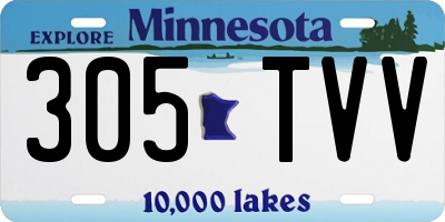 MN license plate 305TVV