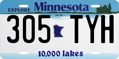 MN license plate 305TYH