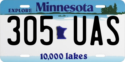 MN license plate 305UAS