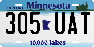 MN license plate 305UAT