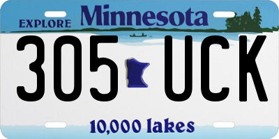 MN license plate 305UCK