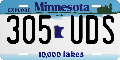 MN license plate 305UDS