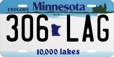 MN license plate 306LAG