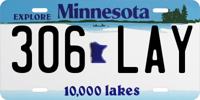 MN license plate 306LAY