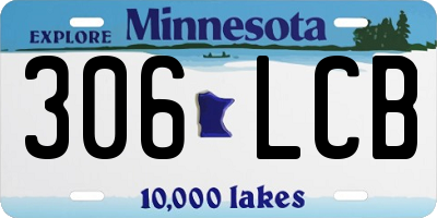 MN license plate 306LCB