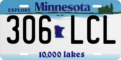 MN license plate 306LCL