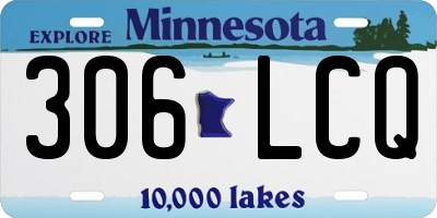 MN license plate 306LCQ