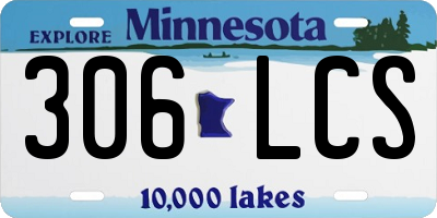 MN license plate 306LCS