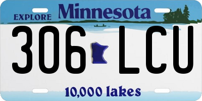 MN license plate 306LCU