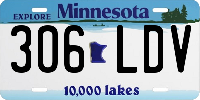 MN license plate 306LDV