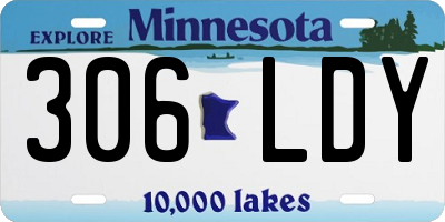 MN license plate 306LDY