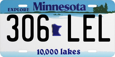 MN license plate 306LEL