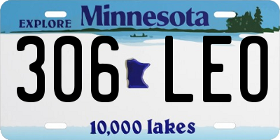 MN license plate 306LEO