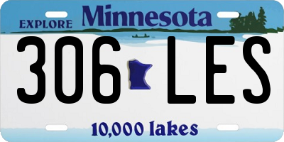 MN license plate 306LES