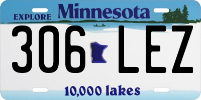 MN license plate 306LEZ