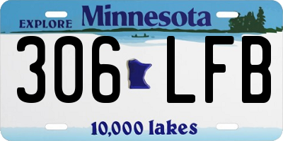 MN license plate 306LFB