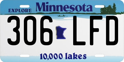 MN license plate 306LFD