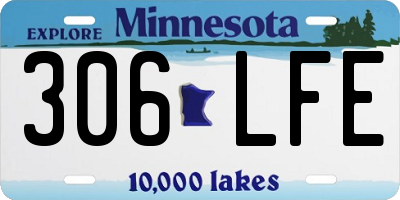 MN license plate 306LFE