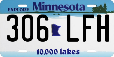 MN license plate 306LFH