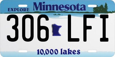 MN license plate 306LFI