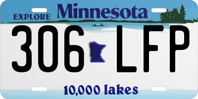 MN license plate 306LFP