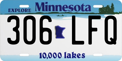 MN license plate 306LFQ
