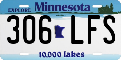 MN license plate 306LFS
