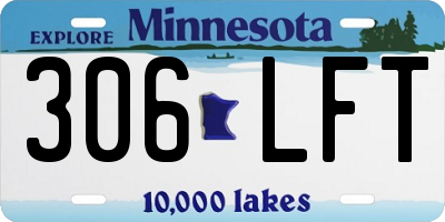 MN license plate 306LFT