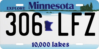 MN license plate 306LFZ