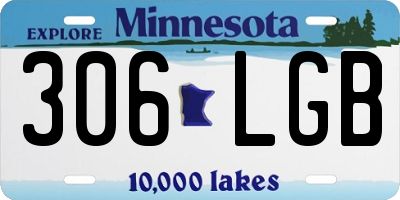 MN license plate 306LGB