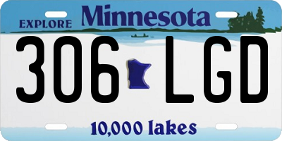 MN license plate 306LGD