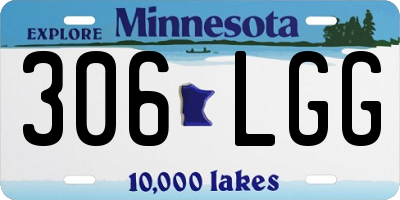 MN license plate 306LGG