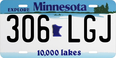 MN license plate 306LGJ