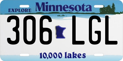 MN license plate 306LGL