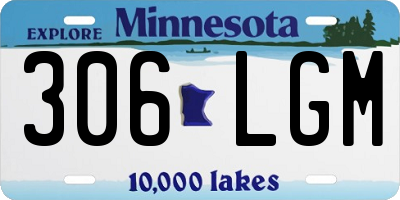MN license plate 306LGM
