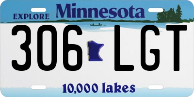 MN license plate 306LGT