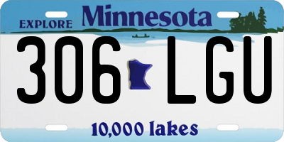 MN license plate 306LGU