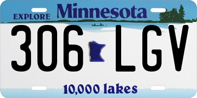 MN license plate 306LGV