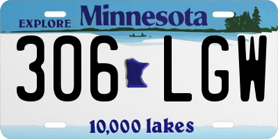 MN license plate 306LGW