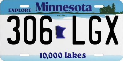 MN license plate 306LGX