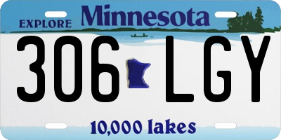 MN license plate 306LGY