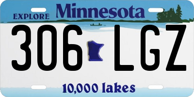 MN license plate 306LGZ