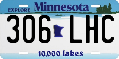 MN license plate 306LHC