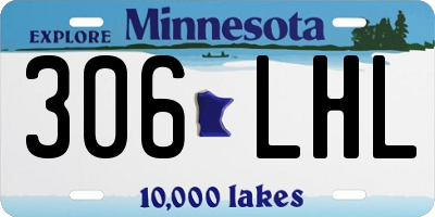 MN license plate 306LHL