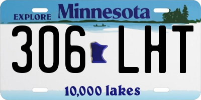 MN license plate 306LHT