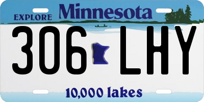 MN license plate 306LHY
