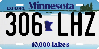 MN license plate 306LHZ