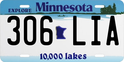 MN license plate 306LIA