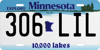 MN license plate 306LIL