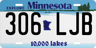 MN license plate 306LJB